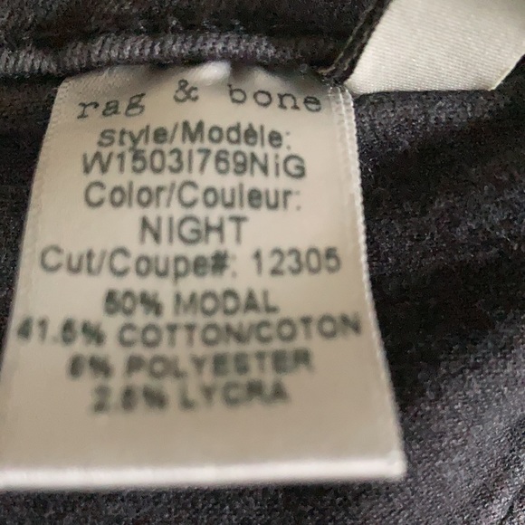 RAG & BONE BLACK SKINNY LEGGINGS JEANS SIZE 27 - Picture 6 of 10